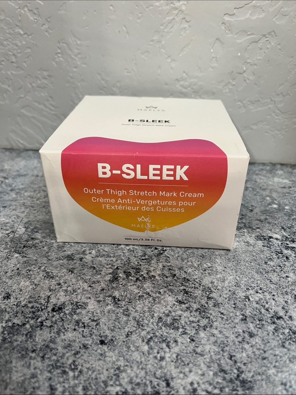 B-SLEEK Outer Thigh Stretch Mark Cream — Pink & Orange Packaging